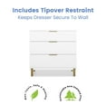 thumbnail image 5 of Delta Children Hendrix 3-Drawer Dresser, Choose Color, 5 of 7