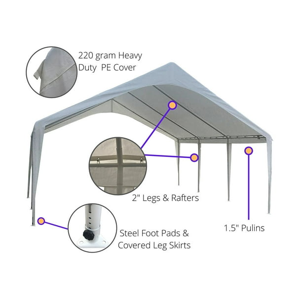 Event Party Tent 20' x 20' Outdoor Party Shelter with Party