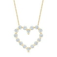 thumbnail image 1 of Lab Created Diamond Heart Pendant Necklace, 1.5C.T.W.T, 1 of 5