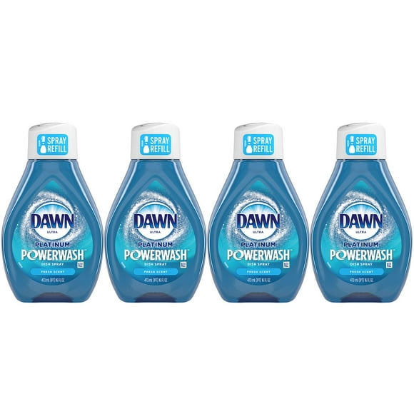 Dawn Platinum Powerwash Dish Soap Spray, Fresh Scent, 4 refills, 64 fl. oz.