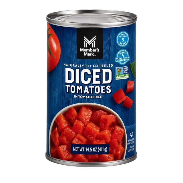 Member's Mark Diced Tomatoes in Tomato Juice, 14.5 oz., 12 pk.