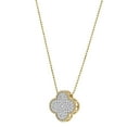 thumbnail image 2 of 0.45 CT. TW. Round Cut Clover Diamond Pendant Necklace in 14K Gold, 2 of 6