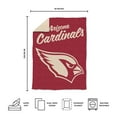 thumbnail image 5 of Logo Brands Arizona Cardinals Luxe Dreams Throw, 60" x 80", 5 of 6