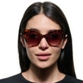 thumbnail image 5 of Christian Siriano Rowena Cat Eye Oversized Plastic Sunglasses, 5 of 7