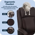 thumbnail image 5 of Serta Mid-Back Office Chair With Mesh Accents And Memory Foam, 5 of 9