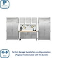 thumbnail image 3 of Seville Classics UltraHD 8-Piece Steel Garage Cabinet Storage Set w/ Height Adjustable Workbench, 14 Feet Wide, 3 of 17