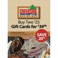thumbnail image 2 of Creekside BBQ - 2 x $25 Value Gift Cards, 2 of 3