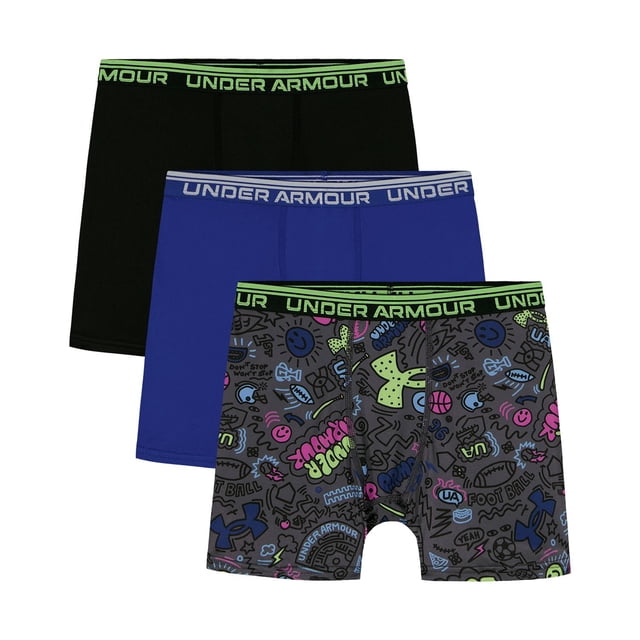 Under Armour Boys 3-Pack Performance Boxer Brief