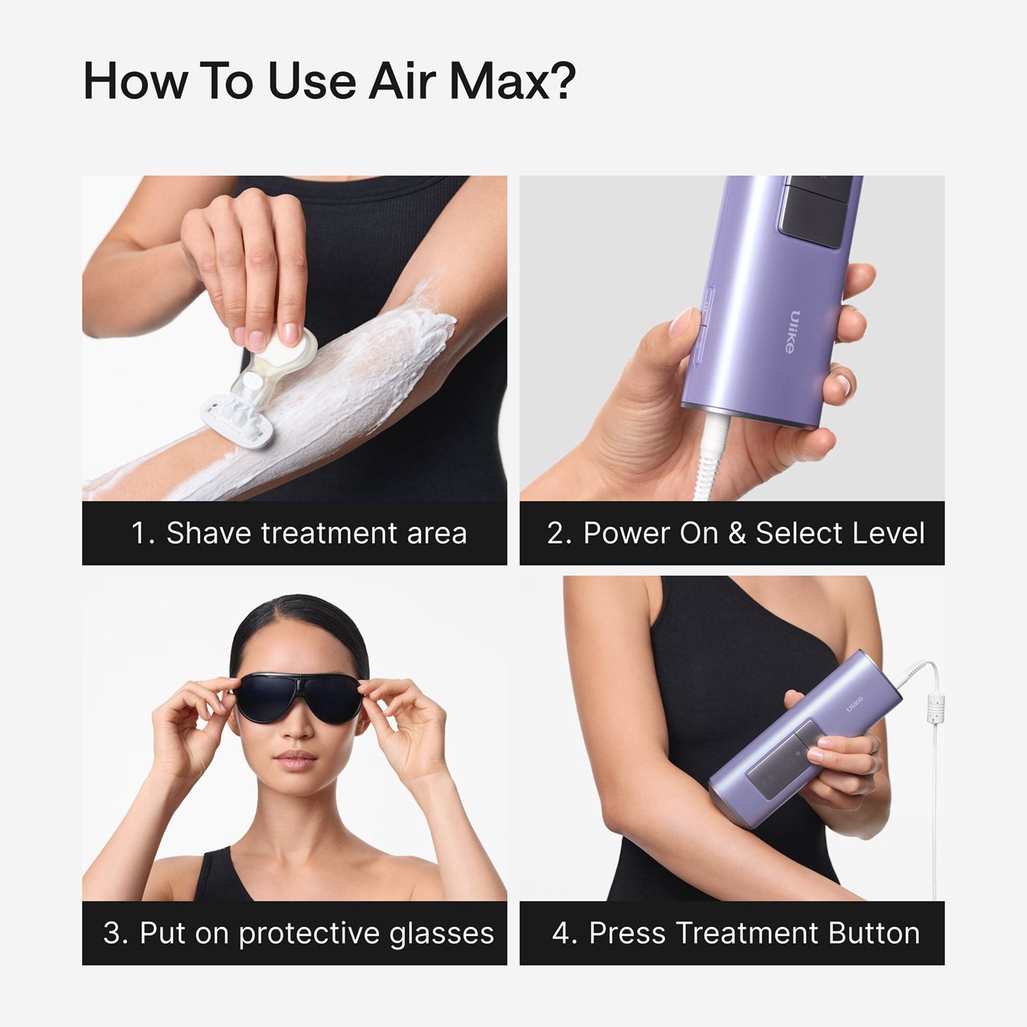Ulike Air Max in Purple Home IPL Hair Removal Device - Samsclub.com