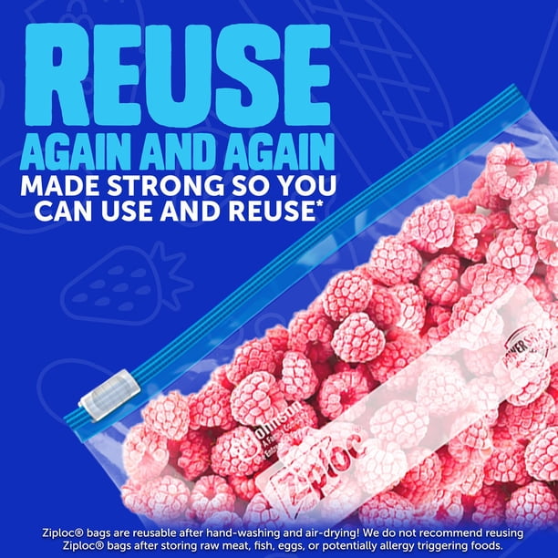 Ziploc Slider Freezer Bags, Variety Pack, 132 ct. - Samsclub.com