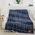 thumbnail image 2 of Yellowstone Silk Touch Mink Reverse Throw, 60" X 70", 2 of 5