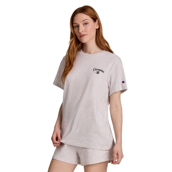 Champion Women's Short Sleeve Varsity Logo T-Shirt