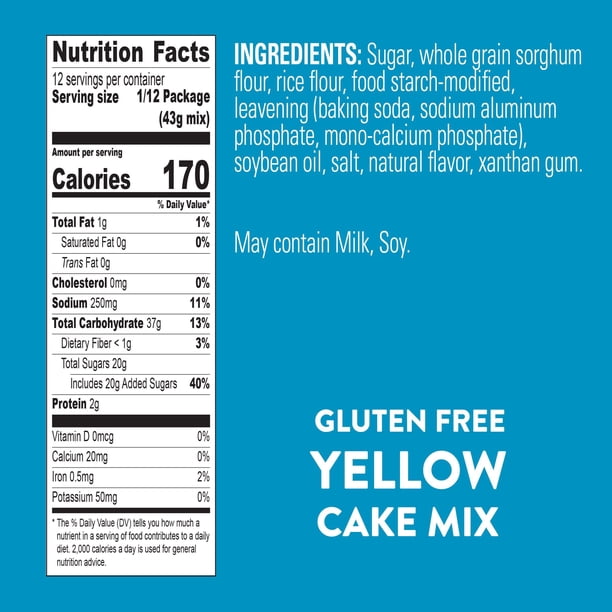 Krusteaz Gluten Free Yellow Cake Mix, 18 oz., 3 pk. - Samsclub.com