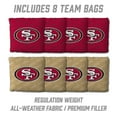 thumbnail image 4 of YouTheFan San Francisco 49ers 2'x4' Cornhole Board Set, 4 of 6
