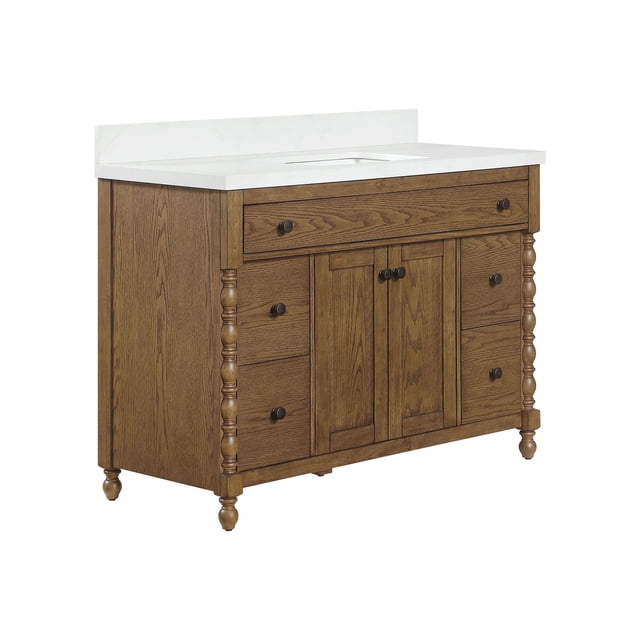 Member's Mark Bridgewater 36in or 48in Vanity, Smokey Oak Finish