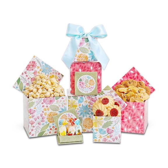 Alder Creek Gift Baskets Blooms & Bliss Gift Tower