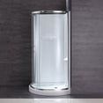 thumbnail image 5 of Breeze 32” x 32” x 77” Corner Shower Kit with Clear Glass, Walls, Base and Hardware, 5 of 18