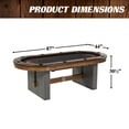 thumbnail image 4 of Barrington Urban 10-Player Texas Hold'em Poker Table with Dining Tabletop with Bonus Dartboard, 4 of 10