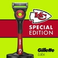 thumbnail image 4 of Gillette Labs NFL Kansas City Chiefs Men's Razor, Handle + 8 Cartridges, 4 of 10