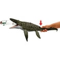 thumbnail image 4 of Jurassic World Rebirth Bite N Blast Mosasaurus Action Figure and Mini Dilophosaurus Toy, 4 of 6