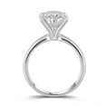 thumbnail image 4 of Lab Created Oval Cut Diamond Solitaire Ring in 18K Gold, 4 of 8