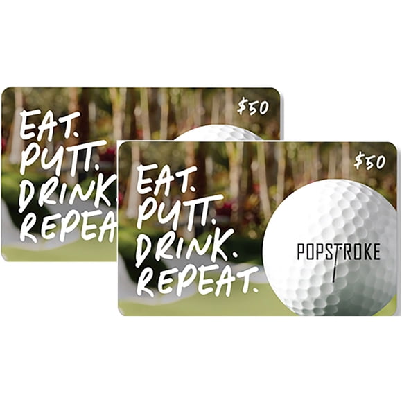 Popstroke $100 Email Delivery Gift Cards, 2 x $50