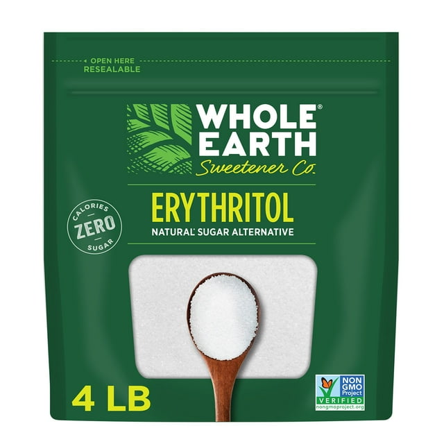 WHOLE EARTH 100% Erythritol Zero Calorie Sweetener, 4 lbs.