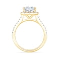 thumbnail image 4 of 3.60 CT.T.W. Radiant Cut Lab Grown Diamond Bridal Set in 18K Gold, 4 of 8