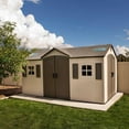 thumbnail image 1 of Lifetime 15' x 8' Outdoor Storage Shed (Dual Entry), 1 of 17