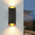 thumbnail image 5 of Cedar Hill 13-inch Hexagon Black Integrated LED Outdoor Wall Sconce, 5 of 8