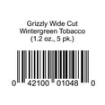 thumbnail image 1 of Grizzly Wide Cut Wintergreen Tobacco 1.2 oz., 5 pk., 1 of 1