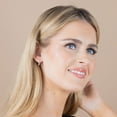 thumbnail image 5 of 0.23 CT. T.W. Diamond Hoop Earrings in 14K Gold, 5 of 6