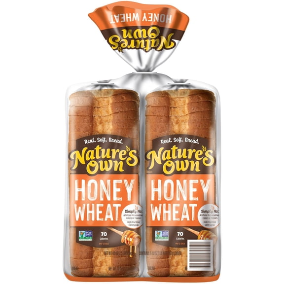 Nature's Own Honey Wheat Bread 20 oz., 2 pk.