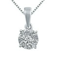 thumbnail image 1 of 0.23 CT. T.W. Round Cut Diamond Pendant Necklace in 14K Gold, 1 of 9
