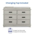 thumbnail image 6 of Simmonds Kids, Asher 6 Drawer Dresser with Changing Top and Interlocking Drawers, 6 of 14
