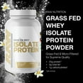thumbnail image 3 of RAW Nutrition 26g Grass Fed Whey Isolate Protein Powder, Vanilla,1.97 lbs., 3 of 7