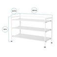 thumbnail image 3 of Seville Classics 3-Tier Resin Slat Shoe Rack, 26.5" W x 12.2" D x 19" H, 3 of 7