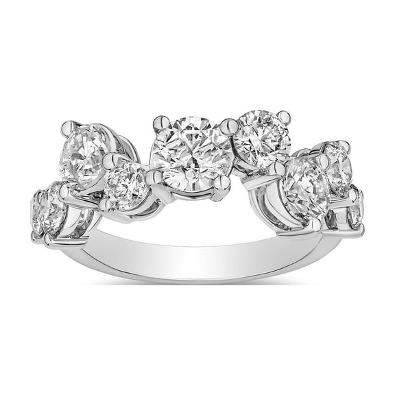 Round Cut Fashion Diamond Ring in 18K Gold
