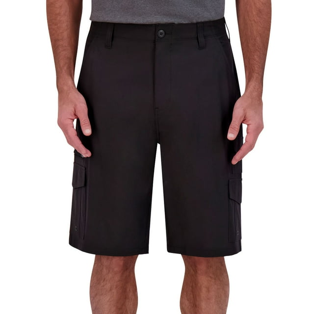 IRON Clothing Men's Flex Waistband Stretch Hybrid Multi Pocket Cargo Short