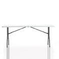 thumbnail image 4 of Cosco Deluxe 6' x 30" Fold-in-Half Blow Molded Folding Table, White Speckle, 4 of 9