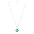 thumbnail image 3 of Solitaire Gemstone Pendant Necklace in 14K Gold, 3 of 6