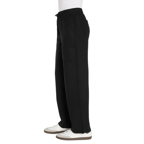 パンツ 2tuck black linen slacks pants パンツ 2tuck black linen slacks pants LINEN 2TUCK SLACKS