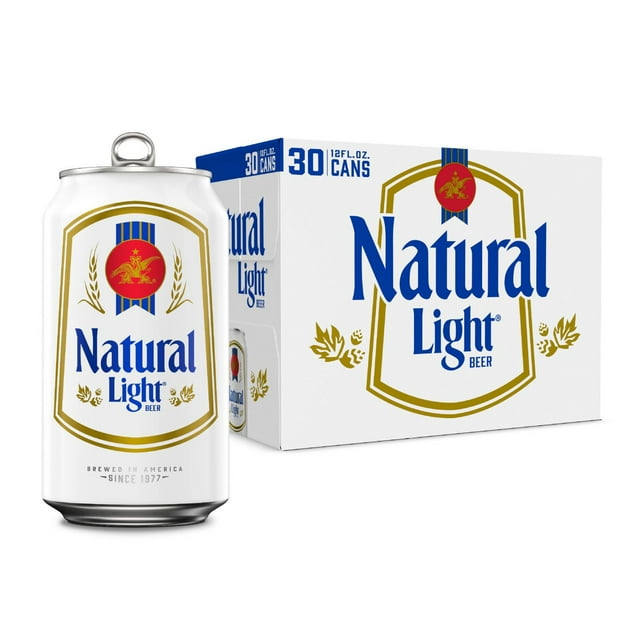 Natural Light Lager Beer, 12 fl. oz. can, 30 pk.