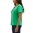 thumbnail image 4 of Rafaella Women's Short Sleeve V-Neck Top, 4 of 5