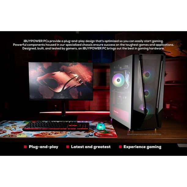 iBUYPOWER - Gaming PC - TMA7N4601 - RTX - AMD R7 5700 - 4060
