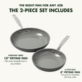 thumbnail image 5 of GreenPan Chatham Hard Anodized Ceramic Nonstick Fry Pan Set, 8" & 10", 5 of 8