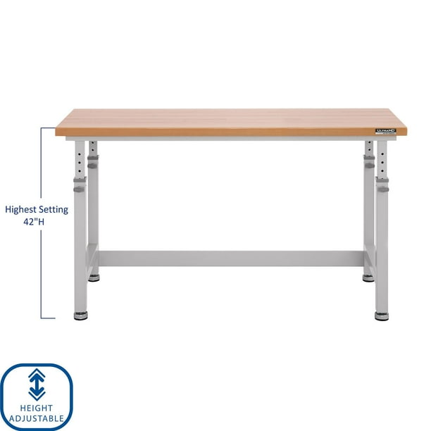 Seville Classics UltraHD Height Adjustable Workbench, 60