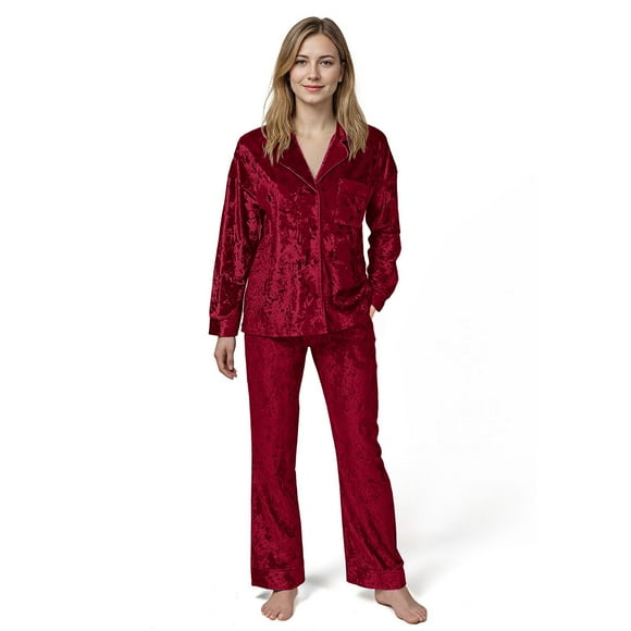 Lord & Taylor Women's 2-Piece Velour Pajama Set