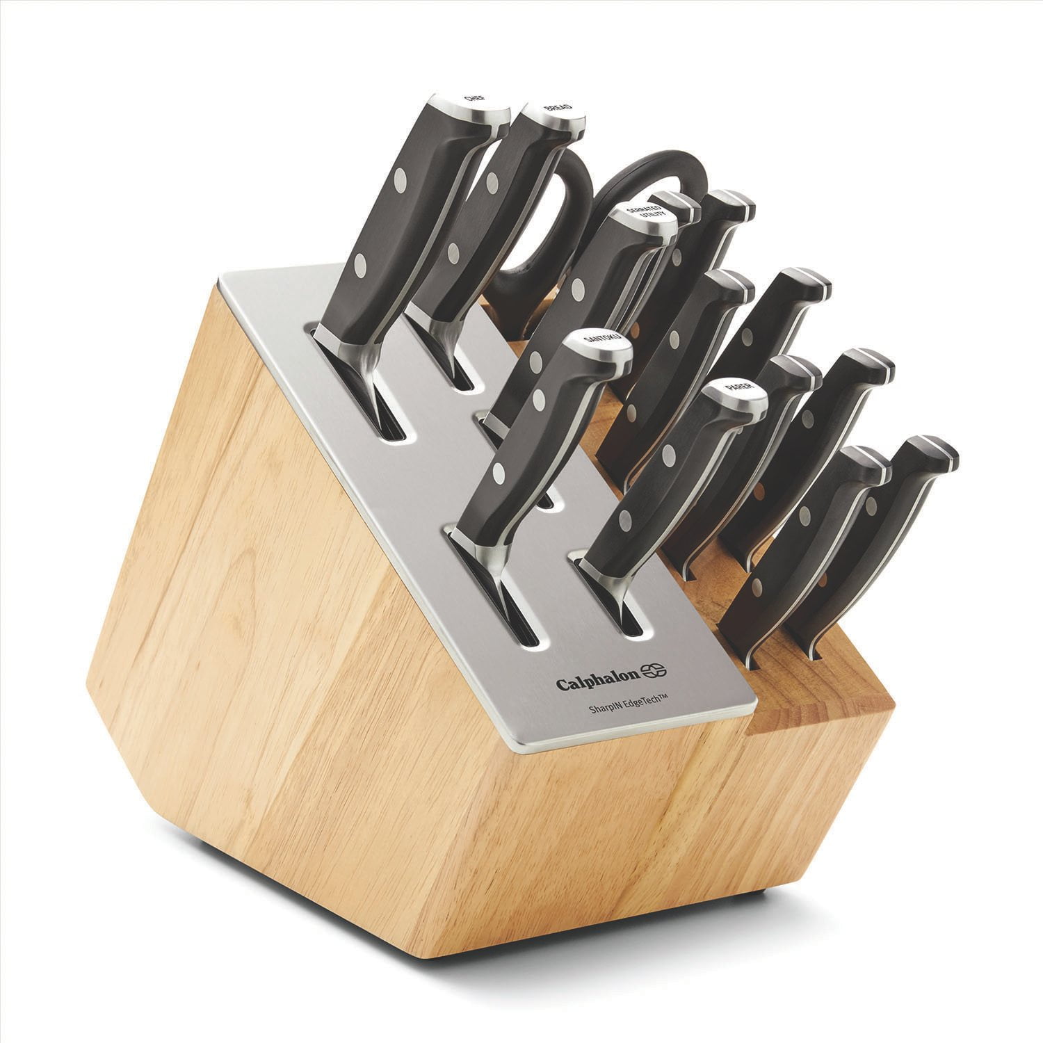 Premier by Calphalon 15-Piece Knife Set with SharpIN Edgetech