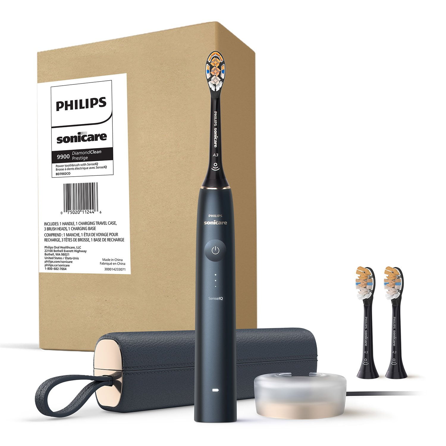 Philips Sonicare Prestige 9900 Power Toothbrush, Midnight Blue